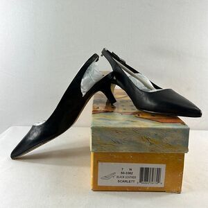 Bella Vita Scarlett II Slingback Pump Black Leather Various Sizes